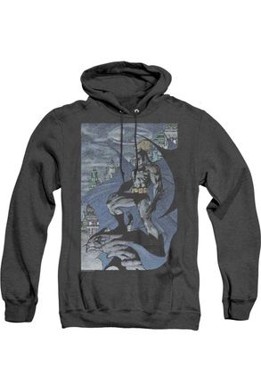 Gildan Batman Seurbat Adult Heather Hoodie / Hooded Sweatshirt