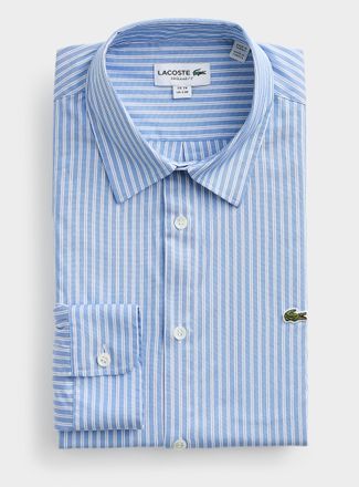 Lacoste Mens Dual-stripe pure cotton shirt Regular fit