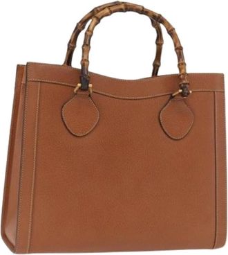 Gucci Pre-owned Tote Bags, female, Brown, Size: ONE SIZE Pre-owned Vintage Tote Bag