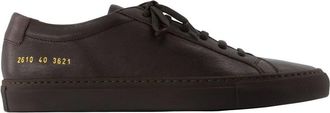 Common Projects Achilles Premium Sneakers - Shoes - Hombre - Marr&oacute;n - 44 EU