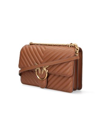 Pinko Womens Bags Brown Leather