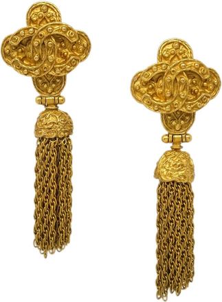 Chanel Orecchini con frange 1994 - Oro