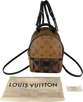 Louis Vuitton Brown Leather Backpack (Pre-Owned)