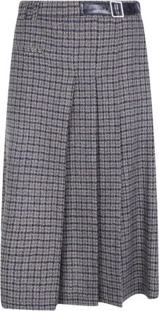 Seventy Midi Rokken - Dames - Midirokken - Grijs - M - Rokken