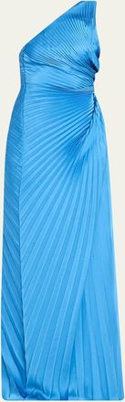 A.L.C. Lara Pleated Satin Gown