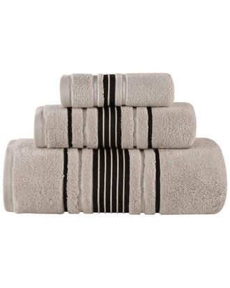 Superior Sadie Zero Twist Cotton Elegant Floral Absorbent 3Pc Solid Towel Set