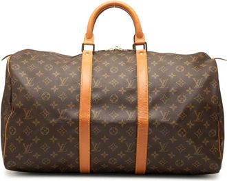 Louis Vuitton Borsa da viaggio Keepall 50 con monogramma 1980-2020 - Marrone