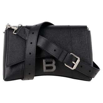 Balenciaga Balenciaga XS Downtown Schoudertas in Zwart Kalfsleer