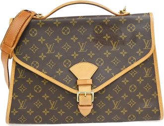 Louis Vuitton Beverly Monogram Canvas Brown Canvas Briefcase Bag (Pre-Owned)