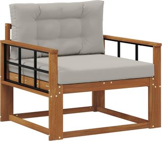 vidaXL Sof&aacute; Intermedio De Exterior Madera De Acacia S&oacute;lida Vidaxl