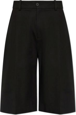 STUDIO NICHOLSON Casual Shorts, male, Black, Size: XL Fowld Shorts
