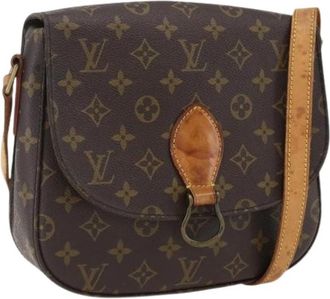 Louis Vuitton Pre-owned Monogram Canvas Schoudertas - Dames - Vintage Schoudertas - Bruin - ONE Size - Leer - Vintage
