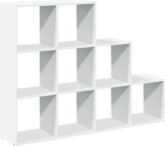 vidaXL Vidaxl - Room Divider Bookcase 3-Tier White 137.5x29x103.5 cm Engineered Wood