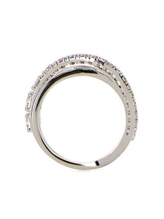 Swarovski Twist Rows ring - Zilver