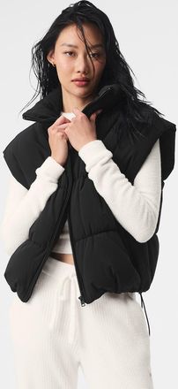 Alo | Incline Puffer Vest in Black, Size: Large
