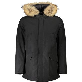 Woolrich Black Cotton Men Mens Jacket