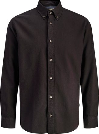 Jack & Jones Langarmhemd JACK & JONES JPRBLUBARKLEY FLANNEL X-MAS L/S SHIRT CH, Herren, Gr. XS, N-Gr, port royale, Web, Obermaterial: 100% Baumwolle, kariert, regu