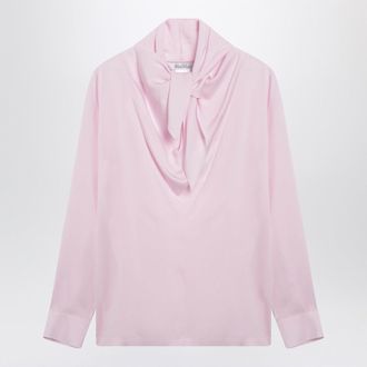 Max Mara Rosa Bluse aus Charmeuse-Seide