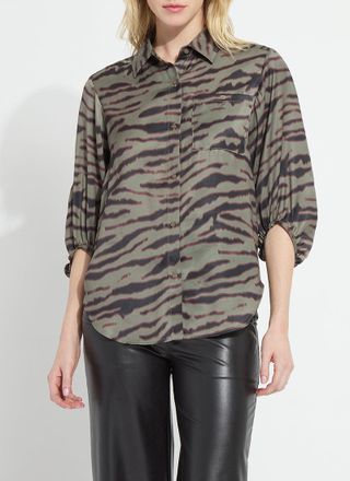 Lyss&eacute; Victorian Flowy Balloon Sleeve Shirt