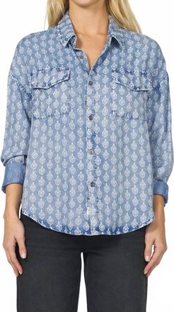 Dear John Denim Adrianna Novelty Shirt In Tulip Crest
