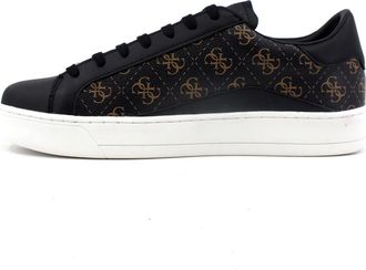 Guess Sneaker - Heren - Sneakers - Zwart - 45 EU - Leer - Schoenen