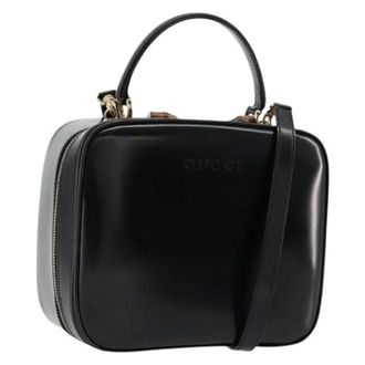 Gucci Pre-owned Handbags, female, Black, Size: ONE SIZE Pre-owned Vintage Hand Bag