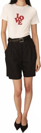Grace & Mila Pastel Trouser Shorts In Black