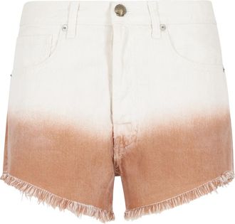 Alanui Shades Of Eden Denim Shorts - Dames - Denim shorts - Bruin - W27 - Denim - Korte Broeken