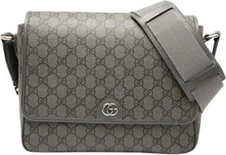Gucci Pre-owned Cross Body Bags, female, Gray, Size: ONE SIZE Pre-owned Crossbody Bag