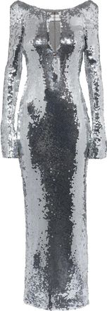 16Arlington 16Arlington Silver Sequin Solare Gown Size XS