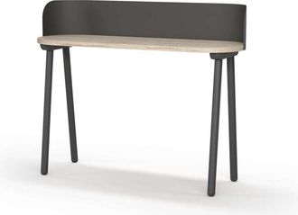 HERDASA Herdasa - Mesa Estudio Mod-634 Acabado En Color Roble/grafito, 40 X 120 X 95 Cm (fondo X Ancho X Alto)