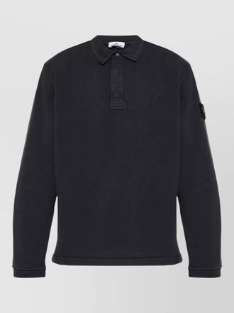 Stone Island long sleeve polo collar shirt menswear