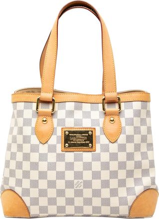 Louis Vuitton Pre-owned Womens Damier Azur Hampstead Pm - Light Grey Textile - One Size