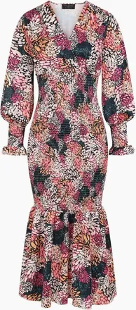 Little Mistress Womens Little Mistress Floral V-Neck Maxi Dress - Multi - Size: 10