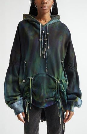 Collina Strada Aurora Mohawk Burst Cotton Hoodie at Nordstrom, Size X-Small