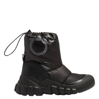 Ferragamo Gancini Padded Ski Boots, Size 10
