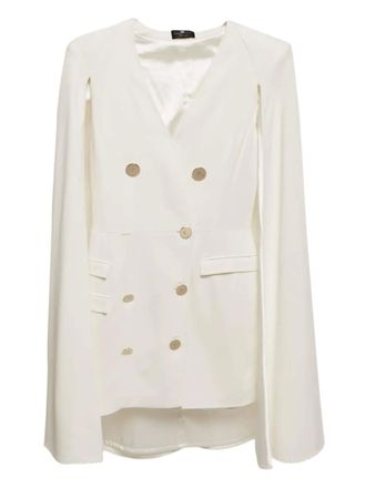 Elisabetta Franchi double-breasted dress - White