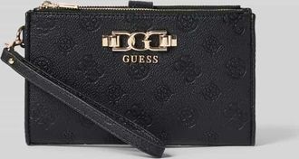 Guess Portemonnaie mit Allover-Logo-Detail Modell Anise in Black, Gr&ouml;&szlig;e 1