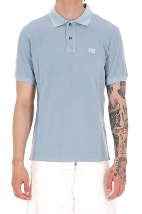 C.P. Company Light Blue Gauge 24 Cotton Piquet Polo Shirt