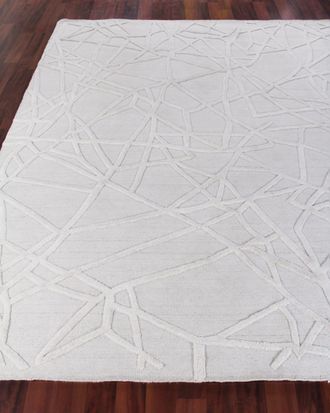 Exquisite Rugs Georgia Hand-Woven Wool Rug, 8 x 10