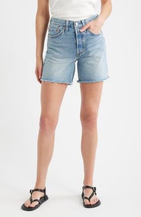 Levi's 501 Mid Thigh Denim Cutoff Shorts in Fun Flare Lightweight at Nordstrom Rack, Size 31