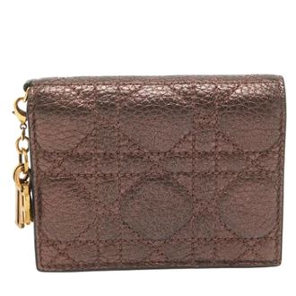 Dior Pre-owned Wallets, female, Brown, Size: ONE SIZE Pre-owned Leather wallets
