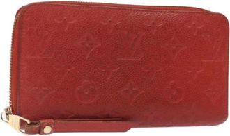 Louis Vuitton Tweedehands leren portemonnees - Dames - Vintage Accessoires - Rood - ONE Size - Leer - Vintage