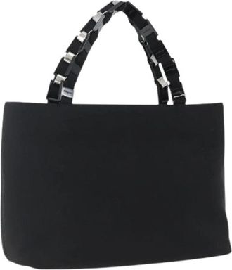Ferragamo Pre-owned Handbag - Dames - Vintage Handtas - Zwart - ONE Size - Nylon - Vintage