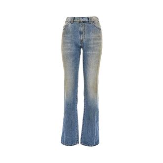 Maison Margiela Used-effect straight leg jeans Woman 27