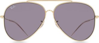 Ray-Ban RBR0101S Aviator Reverse 001/1A Mens Sunglasses Gold Size 59