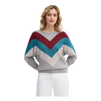Benetton Wool-blend Stranger Things Trui - Dames - Ronde hals truien - Veelkleurig - M - Wol - Truien & Vesten