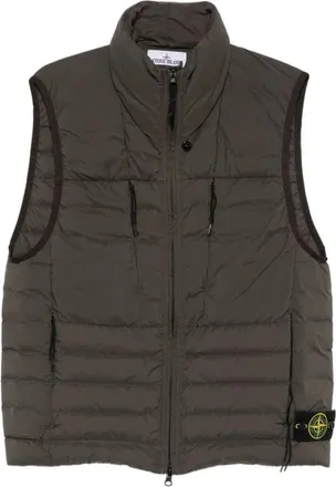 Stone Island Jassen, Heren, Grijs, S, Nylon, Seamless Tunnel Nylon Down-TC