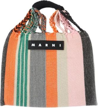 Marni Pre-owned Tote Bags, male, Multicolor, Size: ONE SIZE Pre-owned Flower Cafe Braided Handbag