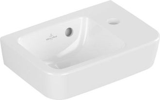 Villeroy & Boch O.novo fontein 1 kraangat rechts met overloop 36x25cm - wit